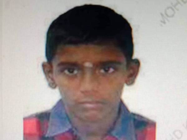 Arunprakash dilapor hilang di Batu Caves, Sabtu lalu.