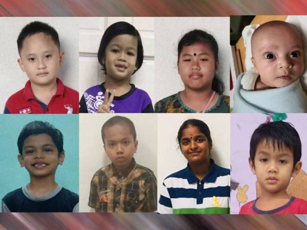 Gambar atas dari kiri: Mohammad Amin, Nor Aina Farhana, Rina Sri, Bayi kepada Andi Pipiyanti, Nur Nilam Sari, Najmi Ramadan, Kogila, Muhammad Rizwan Farish.