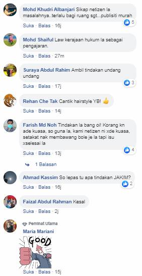 Antara reaksi netizen bersetuju dengan kenyataan oleh Mujahid dan mengharapkan agar kerajaan mengambil tindakan undang-undang terhadap perbuatan yang telah dilakukan oleh Sajat.