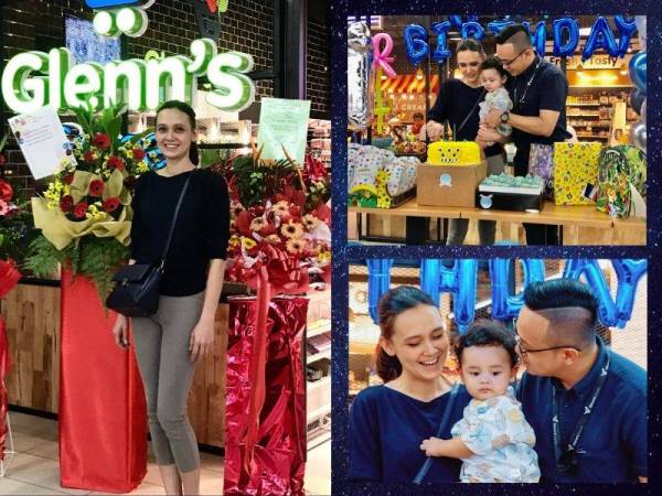 Cristina Suzanne ketika sambutan majlis hari jadi anak lelakinya yang diadakan di Glenn's Grocer, Utroplolis Market Place, Shah Alam.