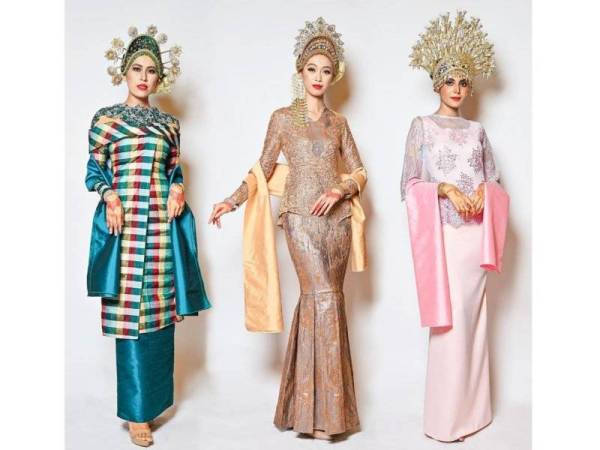 SEBANYAK 28 koleksi busana pengantin berasaskan fabrik songket ditawarkan di butik Shanell Harun Creations.