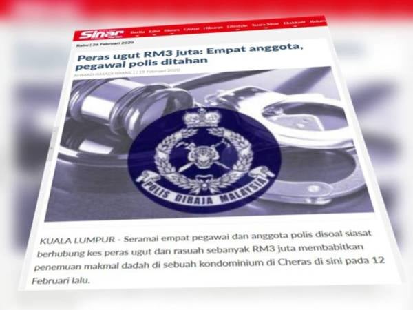 Laporan Sinar Harian sebelum ini