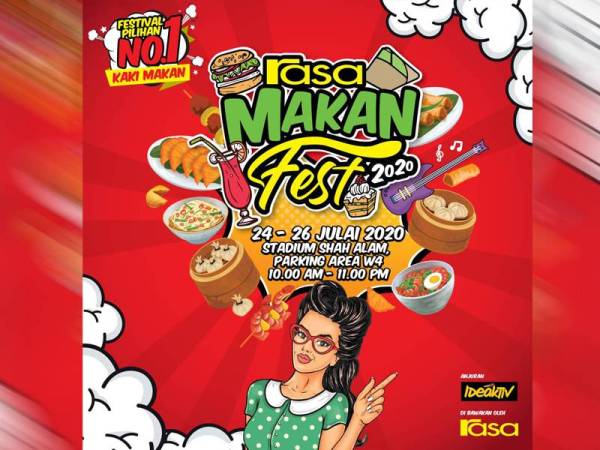 Nu Ideaktiv Sdn Bhd dengan kerjasama majalah dan portal makanan terkenal, Rasa akan menganjurkan Rasa Makan Fest 2020 pada 24 hingga 26 Julai ini di kawasan letak kereta WD, Stadium Shah Alam.