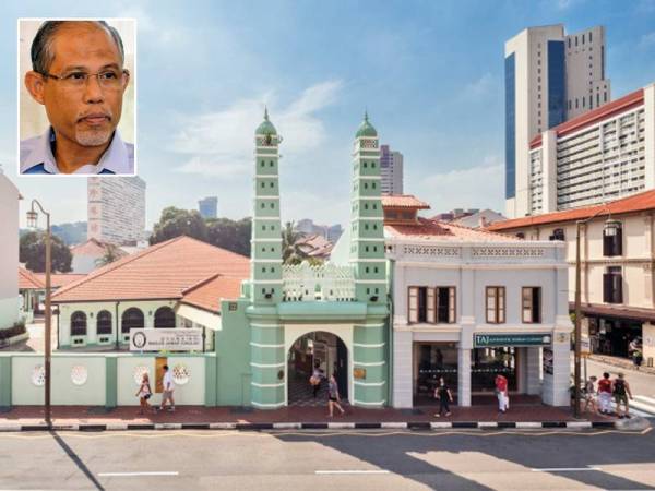 Masjid Jamae Chulia. Gammbar kecil: Masagos Zulkifli