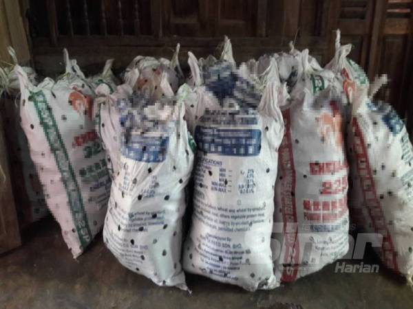 PGA merampas 15 guni daun ketum seberat 350 kilogram dalam Op Wawasan di sebuah rumah kosong di Kampung Kolam, Padang Besar, Perlis kelmarin.