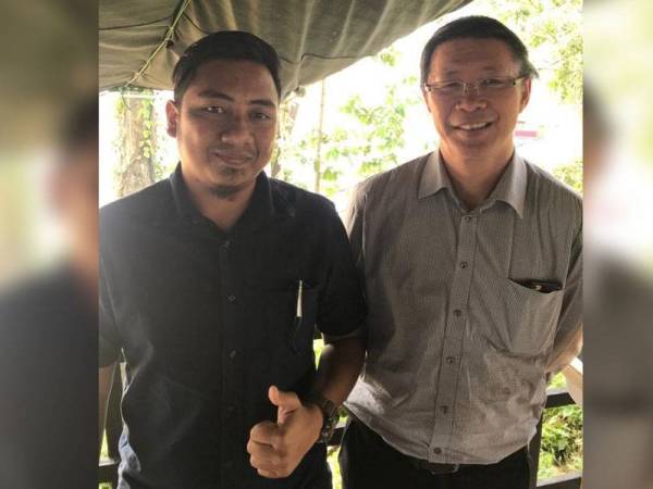 Wan Fariduddin (kiri) bersama Presiden The Malaysian Association of Tour and Travel Agents (MATTA), Datuk Tan Kok Liang.