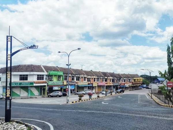 Bandar Temerloh lengang tidak seperti kebiasaan.
