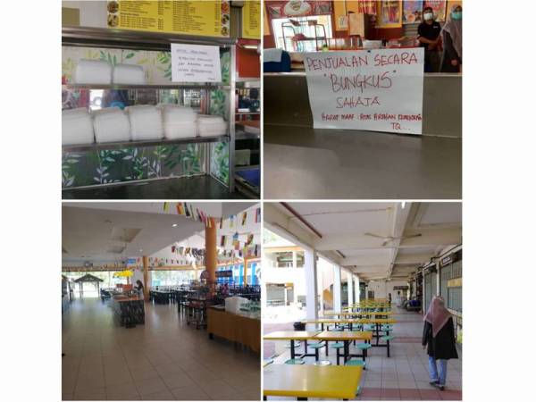 UUM pastikan bekalan makanan di kedai runcit dan kafeteria mencukupi dengan menyediakan perkhidmatan ‘take away’ sepanjang tempoh Perintah Kawalan Pergerakan. - Foto Ihsan UUM