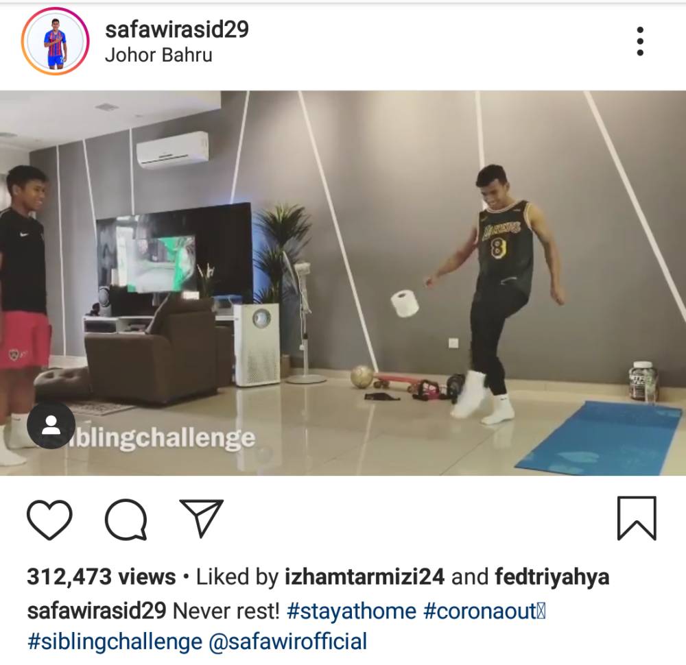 Safawi Rasid sahut cabaran timbang tisu tandas.