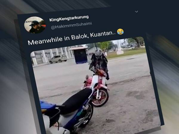 Lelaki memakai kostum predator tular di laman sosial.