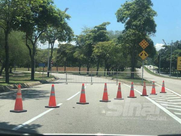 'Laluan tikus' yang menghubungkan Putrajaya ke kawasan lain yang telah ditutup sepanjang tempoh pelaksanaan Perintah Kawalan Pergerakan (PKP).