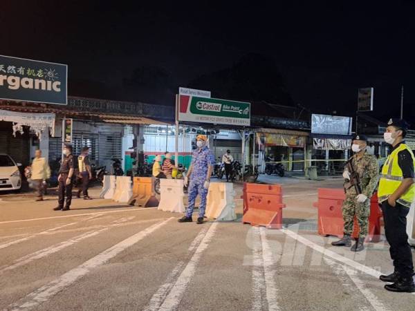 Jalan di Pasar Awam Air Itam ditutup bermula jam 6 pagi hari ini. 