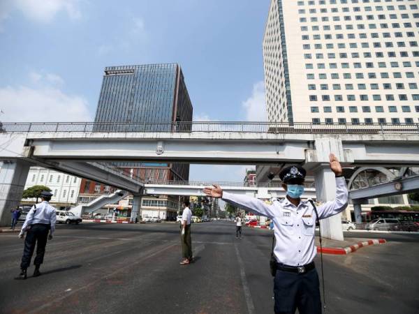 Myanmar hari ini melaporkan kes kematian pertama akibat pandemik Covid-19 membabitkan pesakit kanser nasal. Foto: Xinhua