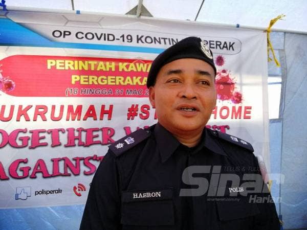 Ketua Polis Daerah Kampar, Superintendan Hasron Nazri Hashim. 