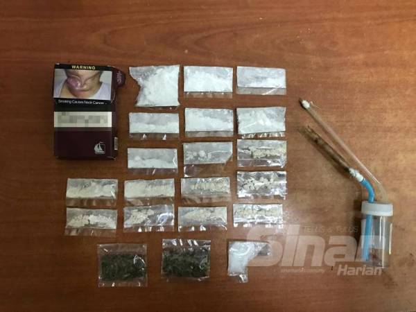 Kesemua dadah yang dirampas bernilai RM1,600 adalah untuk kegunaan sendiri.