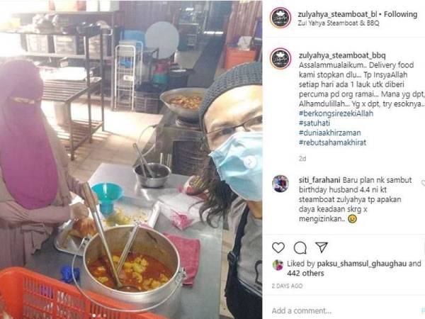 Perkongsian Zul Yahya di Instagram beliau.