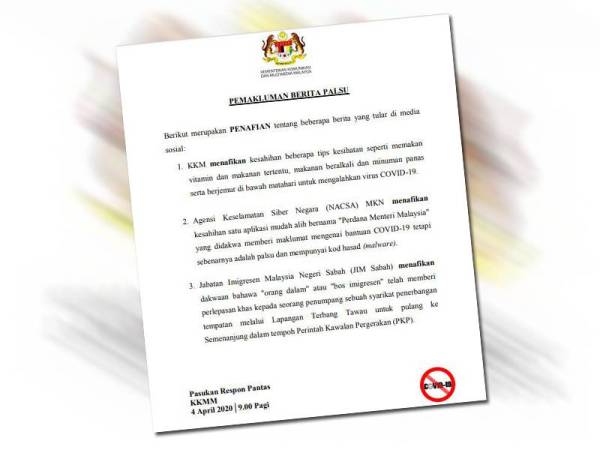 Kenyataan Pasukan Respons Pantas KKMM.