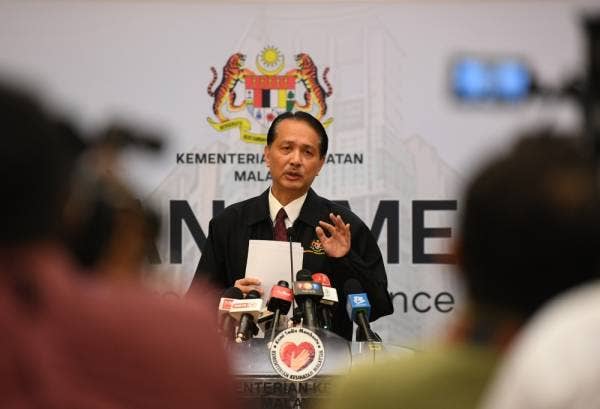 Ketua Pengarah Kesihatan Datuk Dr Noor Hisham Abdullah -Foto Bernama