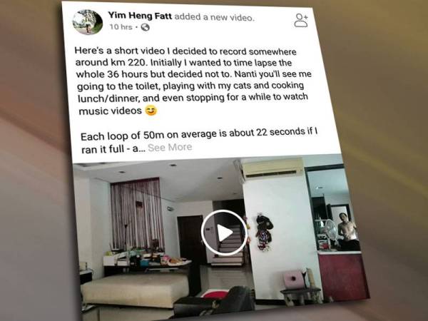 Paparan Facebook Heng Fatt tular di laman sosial.