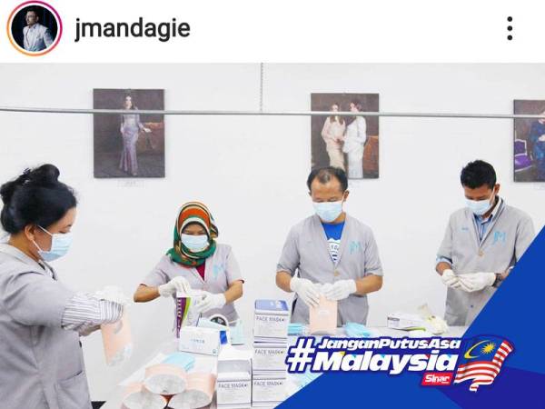 Pasukan Jovian yang banyak membantu menjayakan projek amal PPE dan Jovian Hygiene Kit