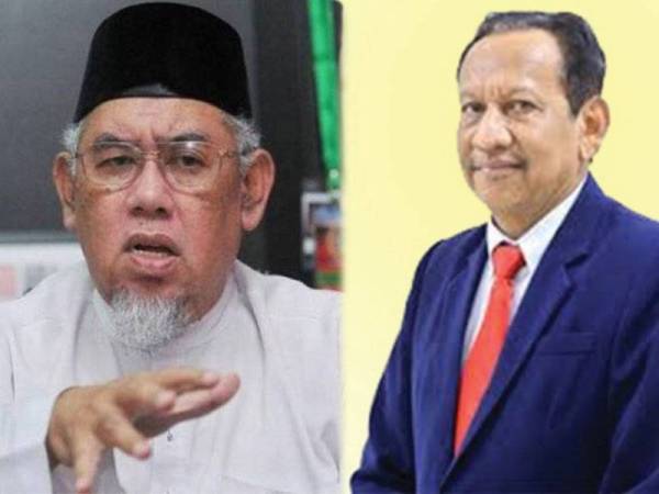 Dari kiri: Mohd Azmi Abdul Hamid dan Amrahi Buang