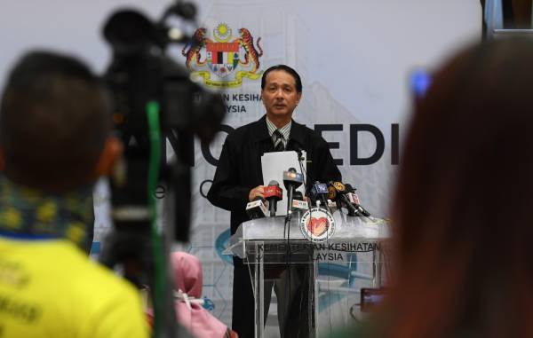 Ketua Pengarah Kesihatan Datuk Dr Noor Hisham Abdullah -Foto Bernama
