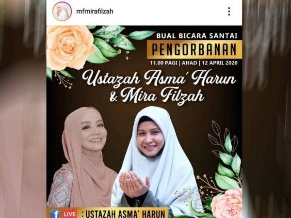 Foto: Instagram Mira Filzah
