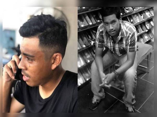 Wajah anggota polis yang tular dI laman sosial. (gambar kanan) Allahyarham Abd Jalil
