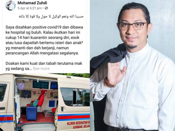 Kenyataan Mohamad Zuhdi ketika disahkan positif Covid-19.