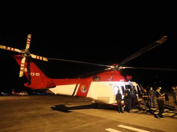 Aset Penerbangan APMM yang digunakan dalam tinjauan hari ini.