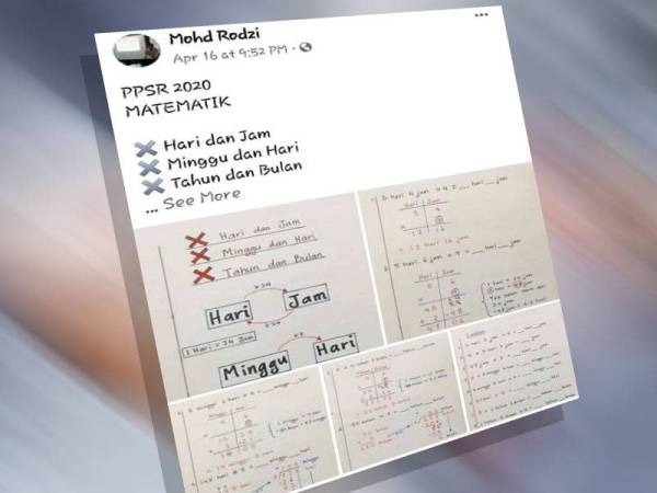Salah satu perkongsian nota Mohd Rodzi pada ruangan Facebook miliknya.