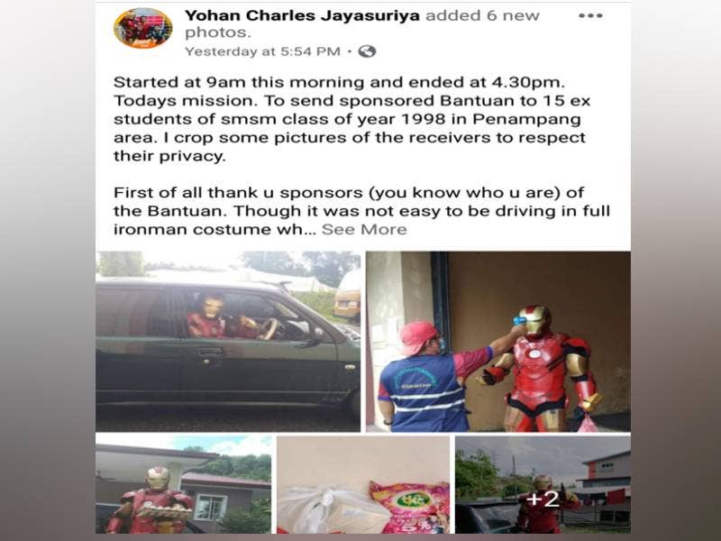 Status Yohan di Facebook menarik perhatian ramai.