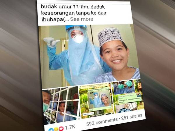 Perkongsian Mohd Irman di Facebook yang dimuat naik pada 8 April lalu tular di media sosial.