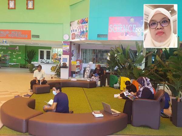 Program Jom Baca Bersama tahun ini diadakan menerusi medium digital dalam talian mendapat sambutan menggalakkan daripada peserta di Pulau Pinang. Gambar kecil: Sharimah