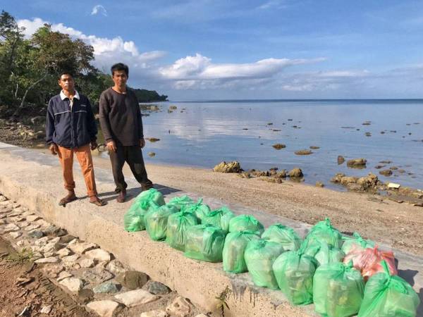 Bantuan dihulurkan kepada penduduk di Pulau Banggi.