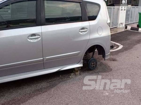 Polis sedang mengumpul maklumat mengenai kes kecurian tayar kereta di Penaga.