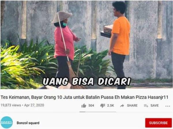 Paparan video hasanjr11 dikecam netizen.