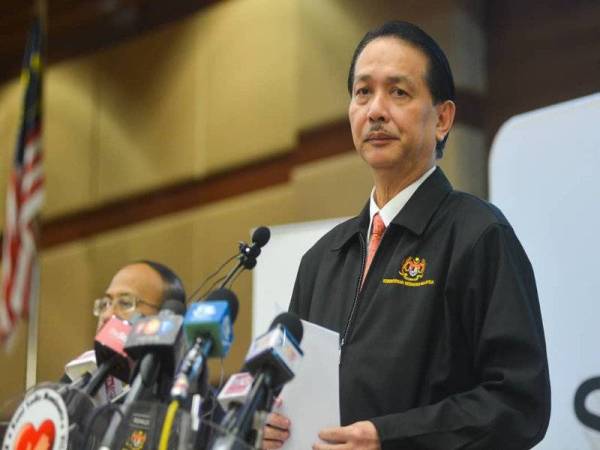 Noor Hisham bercakap pada sidang media mengenai perkembangan semasa wabak Covid-19 di Kementerian Kesihatan Malaysia hari ini.Foto: SHARIFUDIN ABDUL RAHIM