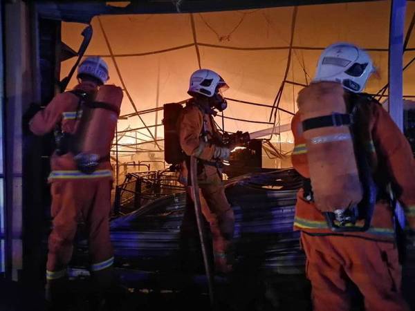 40 anggota digerakkan ke lokasi kejadian.