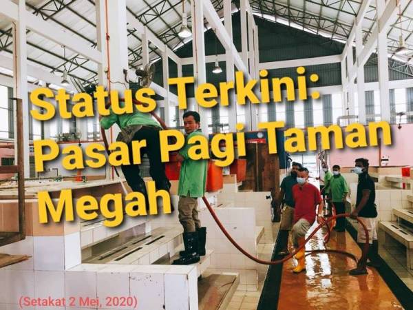 Gambar dimuat naik Jamaliah di laman sosial Facebook miliknya berhubung status terkini Pasar Pagi Taman Megah.