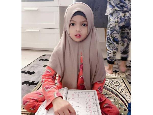 Aqiesha Iexara yang baru berusia 5 tahun.