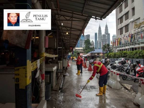 Suasana Pasar Chow Kit di Jalan Raja Bot, Kuala Lumpur yang diarah tutup sehingga 13 Mei ini akibat wabak Covid-19. -Foto Bernama