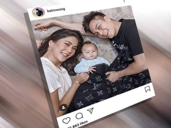 Baim Wong bersama isteri dan anaknya. -Foto Instagram Baim Wong
