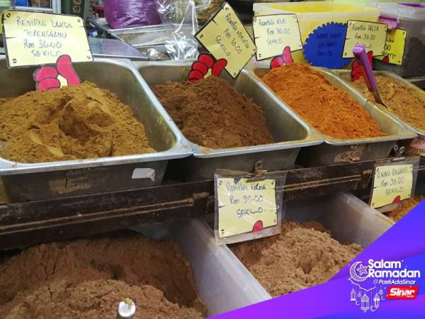 Antara rempah yang dijual.