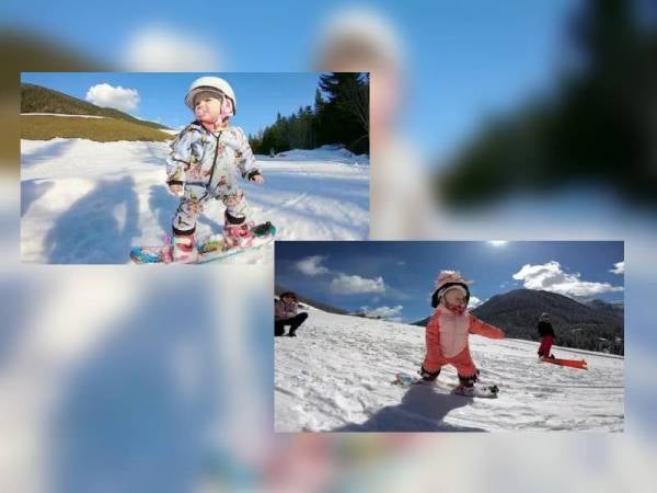 Meskipun baru berusia setahun, namun banyak aksi yang sering dilakukan Peppa semasa meluncur. -Foto: Metro.Co.Uk