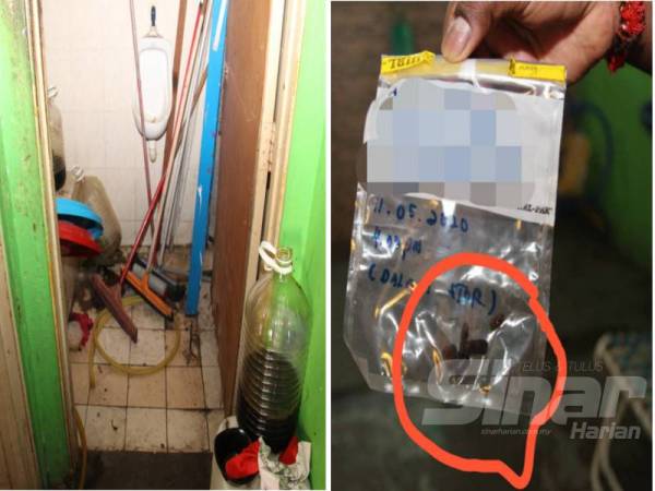 Keadaan dalam salah sebuah restoran yang kotor termasuk turut menemui najis tikus.