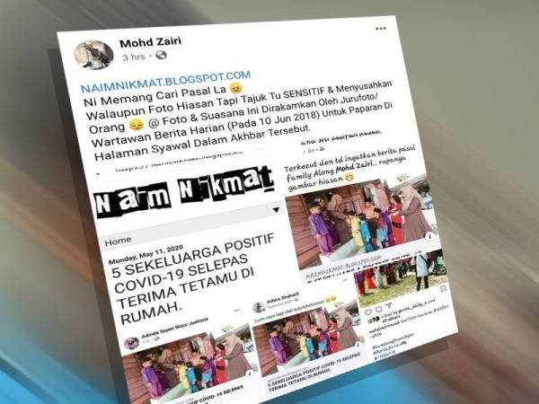 Mohd Zairi menjelaskan salah faham berhubung penggunaan gambarnya di Facebooknya.
