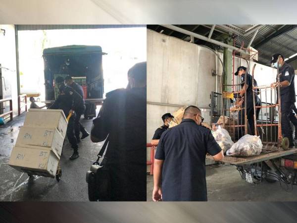 Antara barangan yang disita pihak penguat kuasa MPS.