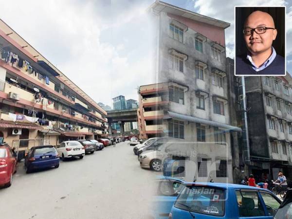 Flat PKNS dan Flat Seri Serdang. Gambar kecil: Dr Mohd Zairul Mohd Noor
