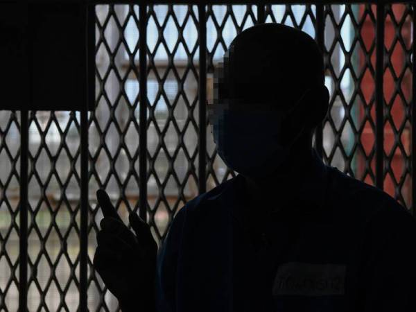 Banduan Penjara Marang, Kasim (bukan nama sebenar), 53, ditemubual Bernama ketika ditemui baru-baru ini. - Foto Bernama